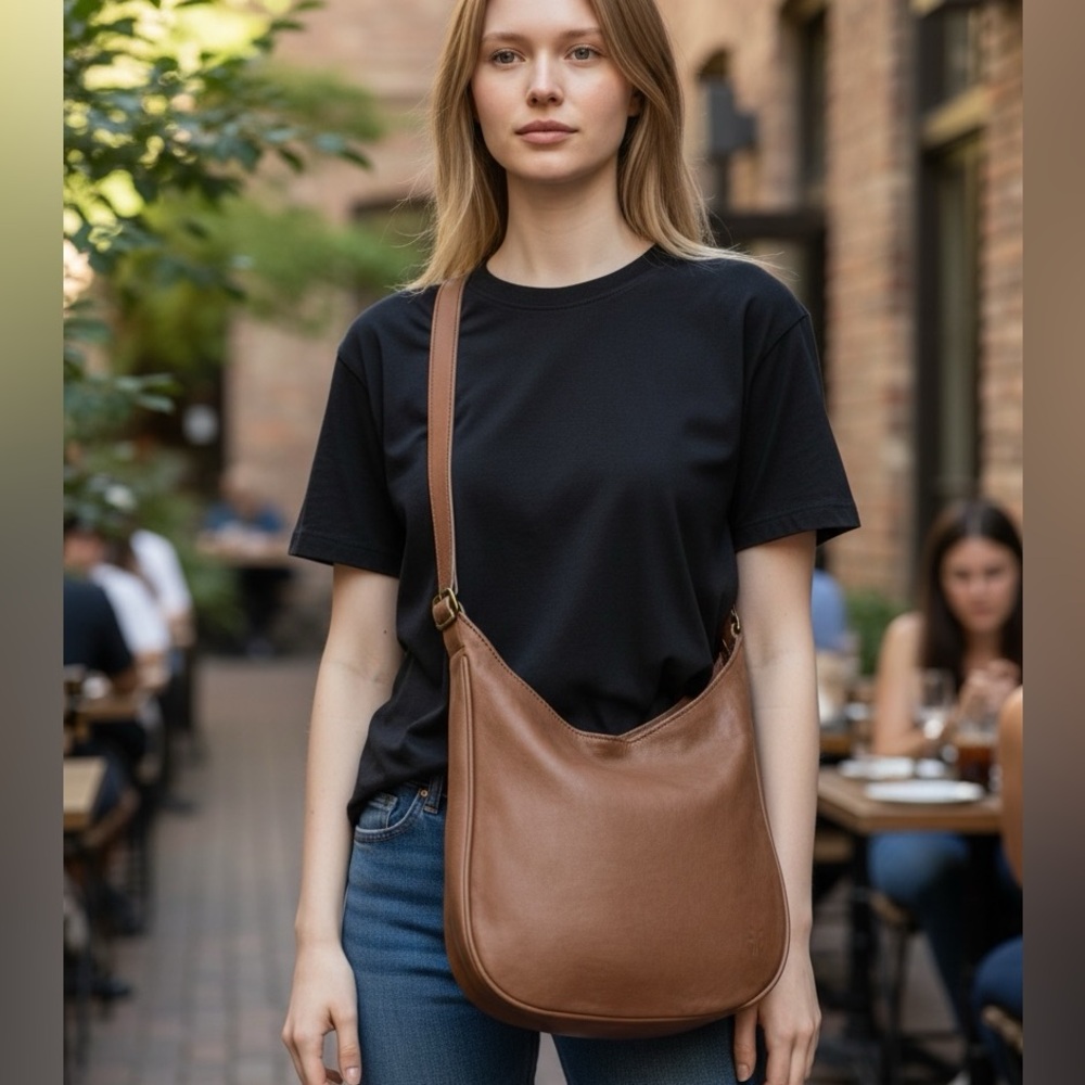 Frye Madison Tan Leather
Crossbody Shoulder Bag Db810 - Picture 2 of 15